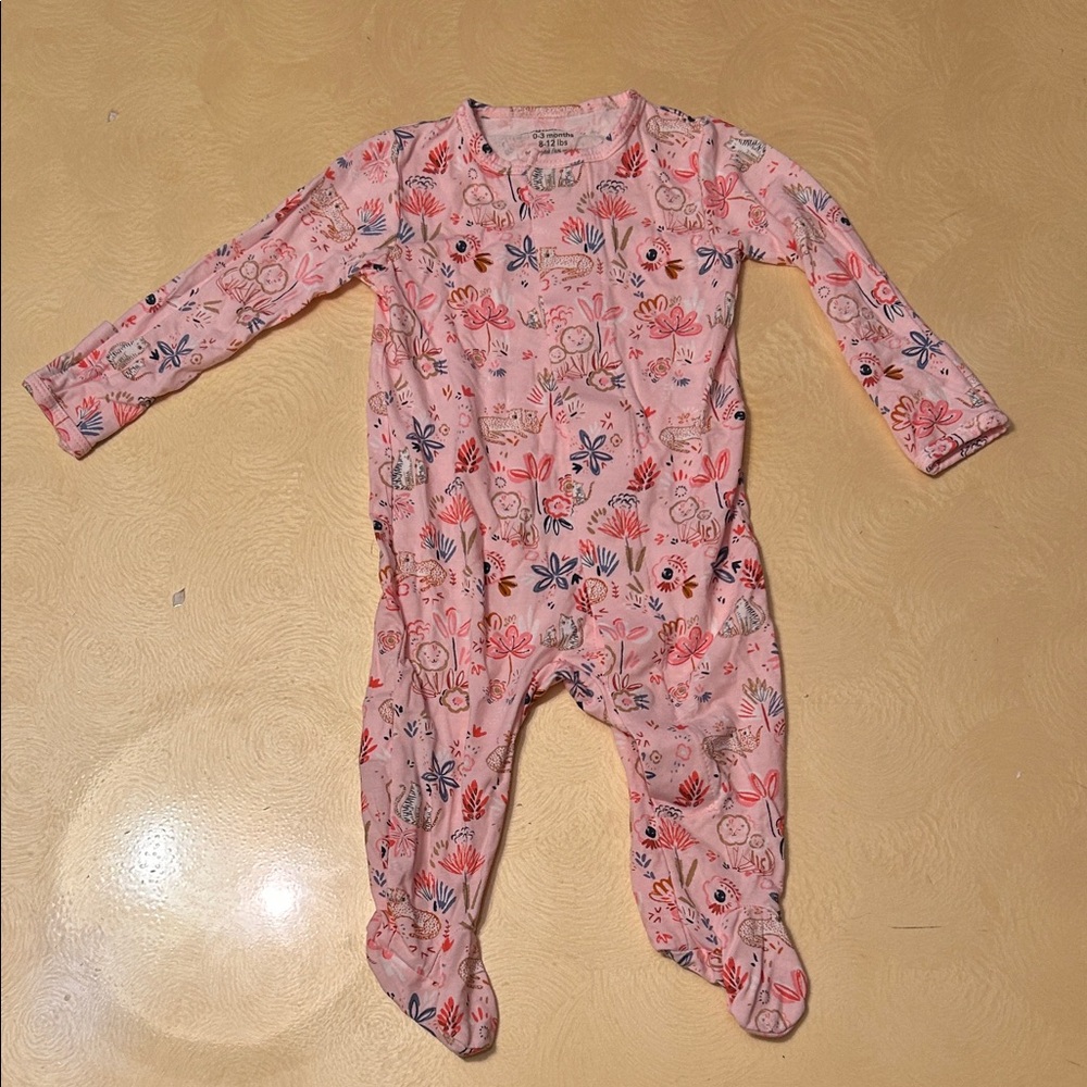 Magnetic Me Pink Floral infant onesies
